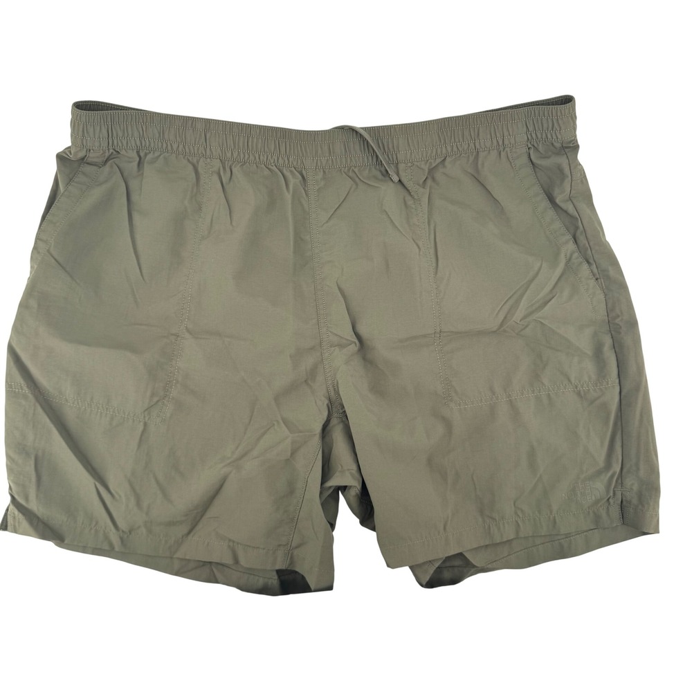 The North Face Mens XXL Olive Green Class V Pull On Ripstop Hiking Shorts 7in